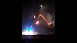 Zware brand  in haven gent