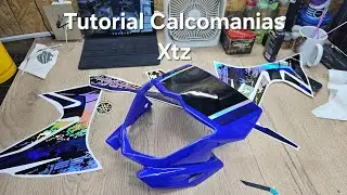 Tutorial instalaci&oacute;n de calcomanias para moto Yamaha xtz 125