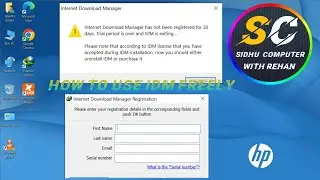 How to use idm freely without registration /registration ke behair idm kese use kren