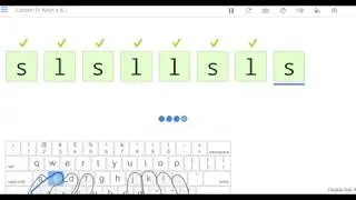 Typing Club - Tutorial -  Lesson 5 -  Keys S and L