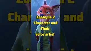 Zootopia 2 Characters and their voice artist #shorts #zootopia2 #hollywoodnews #trending