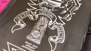 Natas Blind Bag Silver Foil Raised Ink Graphic