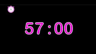 57 minute timer : countdown 57 minute timer
