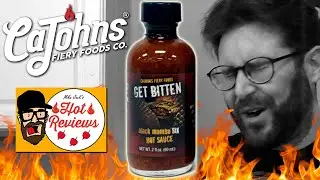 CAJOHNS GET BITTEN BLACK MAMBA SIX HOT SAUCE! 6 MILLION SCOVILLE! HOTTEST SAUCE YOU CAN BUY?!
