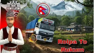 Extreme Off-Roading in Nepal__Rolpa to Rukum 😱😱| bus simulator Indonesia 🔥🥵 |Hari Sarkar | 