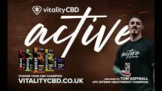Vitality CBD Active range with Tom Aspinall