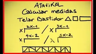 Como calcular medidas para telar bastidor cuadrado, triangular y rectangular (tafetan / clavos )