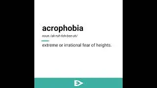 How to Pronounce Acrophobia | Definition | Example