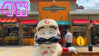 Historic & Lovely Market Walking Tour in Cincinnati 4K - UHD