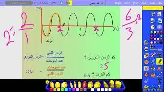 التردد و الزمن الدوري في الموجات الميكانيكية و العلاقة بينهم