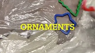 HOW TO MAKE CLAY ORNAMENTS #ornaments #ceramic #christmas