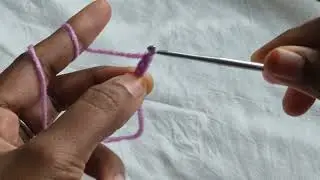 Learn Croche: Lesson 1 : First knot and chain stitch