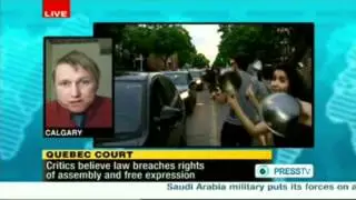Politicized Quebec Judiciary Upholds Unconstitutional Laws: Joshua Blakeney on Press TV