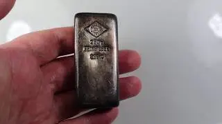 Austria &Ouml;gussa 250 gram Poured 999 Fine Silver Bar