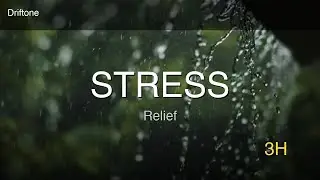Heavy Rain with Pink Noise | Stress Relief Ambience - 3 Hours Uninterrupted Audio