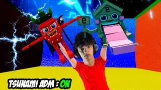 TSUNAMI ELETRICO DE ADM COM BRAINROTS INSANOS NO FUJA DO TSUNAMI!