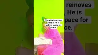 When God removes people, He is making space for peace.#GodsProtection #PeaceFromAbove #GrowthWithGod