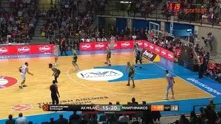 Αρμάνι Μιλάνο - Παναθηναϊκός 83-95 Highlights Euroleague 28η αγ. {22.3.2019}