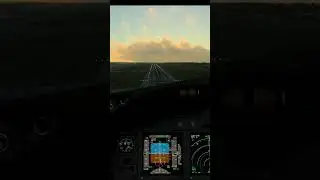 Dusk Landing into East Midland Airport - cockpit #short #egnx #eastmidlands #nottingham