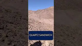Cracking Open a GIANT Quartz Sandwich!#satisfying#shorts #mining #digging #nature #desert #crystals