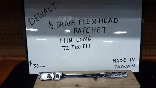 Трещотка с гибкой головкой 1/2 DRIVE, серия среднего уровня, эпизод (4) Dewalt, стоит ли покупать 🧐