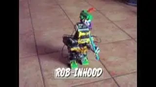 Lego ROB-INHOOD - Biped robot built with the kit RIS2.0 Mindstorms (RCX)