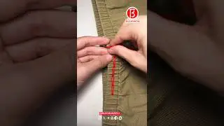 How to reduce the elastic waist of elastic pants handmade