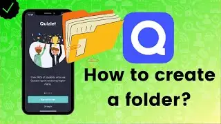 How to create a folder in Quizlet?