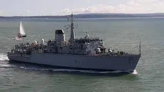 Royal Navy HMS Middleton (M34) Hunt-class Mine Countermeasures Vessel Portsmouth England