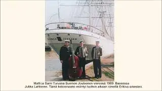 LAINEIDEN LEIKKIÄ, Matti ja Sami soittivat 23.8.1986 Perttelin Hiidessä Onni Laihasen säv.polkan