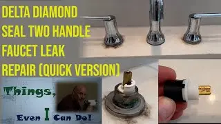 Как устранить протечку в ручке смесителя Delta Diamond Seal (быстрая версия)