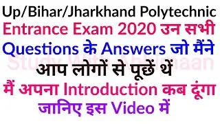 Up Polytechnic Entrance Exam Preparation 2020 Science Important  Question Answer