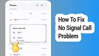 How To Fix SIM No Signal Problem | No Signal SIM Card Problem Solve