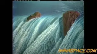 Kim Poor's Afternoon at Azurite Falls Progress