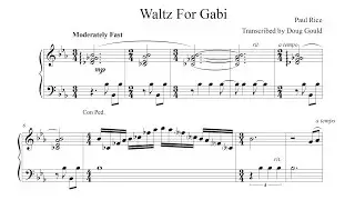&ldquo;Waltz for Gabi&rdquo; by Paul Rice - Follow FREE sheet music