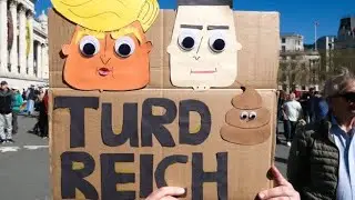 Nationwide Anti Trump Hands Off Protest Signs