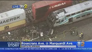 Metrolink Train Collides With Vehicle In Santa Fe Springs