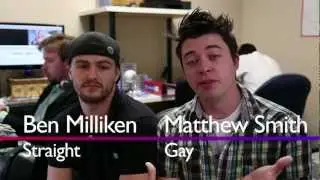 A Straight Man Kisses A Gay Man To Show Gay Tolerance - Out In The Open