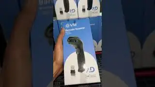 EVM WIRELESS BARCODE SCANNER EWLS-126 1D/2D QR Code Bluetooth + 2.4GHz Type-C Charging Long Range