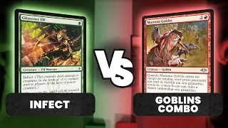 INFECT vs. GOBLINS COMBO | Magic: The Gathering (Pauper Gameplay IRL)