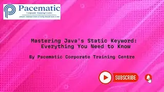 Mastering Java's Static Keyword:  Everything You Need to Know