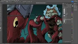 Star Cat and Sun Bear work, adding sequential art