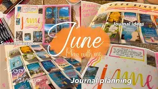 Bullet journal june 2024 🧡| journal setup, june plan with me, summer inspo, reading journal ideas