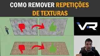 TEXTURAS COM REPETIÇÃO, COMO RESOLVER? SKETCHUP