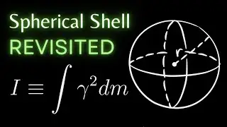 Moment of Inertia of a Spherical Shell from DEFINITION