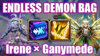 Endless Demon Bag Combo Irene &times; Ganymede Debut😝😝😝【Summoners War RTA】