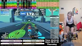 Zwift Cycling Workout Live Stream 8.01.2026 zv
