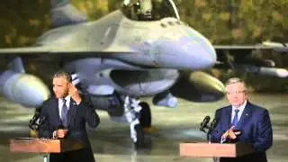 Barack Obama pledges to boost U S  military presence in Europe