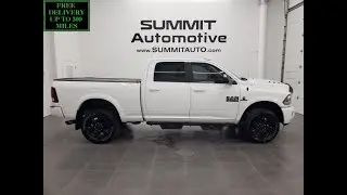 2017 RAM 2500 LARAMIE NIGHT CUMMINS DIESEL BRIGHT WHITE 4K WALKAROUND 13481Z SOLD!