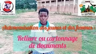 Reliure ou cartonnage de documents.
